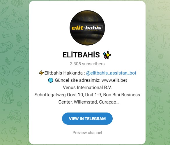 Elitbahis Telegram